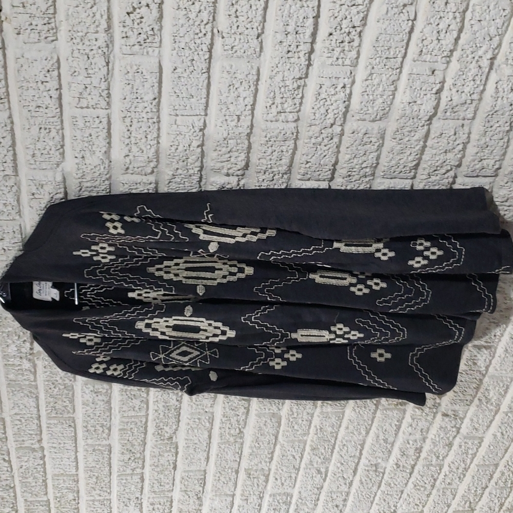 Lucky Brand | Lotus Bliss Embroidered Cardigan - Picture 5 of 6